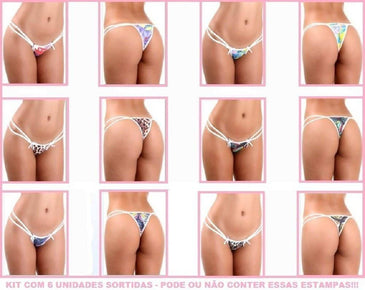 Kit Calcinhas Linda Menina - Ana Um kit composto por seis calcinhas lindas estampada. As calcinhas de modelagem básicas confortáveis e indicadas para todos os tipos... 