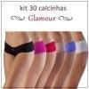 Este Kit contém 15 calcinhas no tamanho M e 15 calcinhas no tamanho G. Lindas calcinhas em Microfibra e Elastano com Renda Glamour em Polimida... 