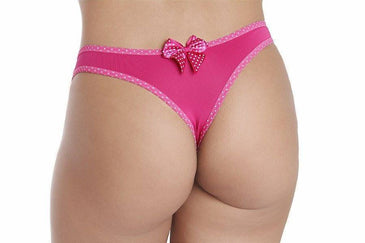 TANGA FIO BOLINHA É CONFECCIONADA EM MICROFIBRA, FIO DENTAL, COM LAÇO DE CETIM NAS COSTAS, COM ELÁSTICO SANDUÍCHE MACIO ESTAMPADO EM POA. ESTEJA SENSUAL SEM... 