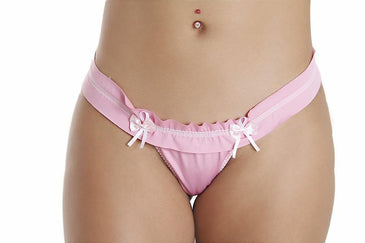 TANGA FLUFLU POA CONFECCIONADA EM MICROFIBRA, FLUFLU NA LATERAL, LAÇOS DE CETIM E ACABAMENTO EM ELÁSTICO POA.CUIDADOS:-Não alvejar;-Não deixar de molho;-Não passar;-Usar sabão neutro: 