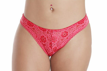 TANGA TATIANA CONFECCIONADA EM MICROFIBRA LISA, COM RENDA NA FRENTE, LINDA E CONFORTÁVEL PARA O DIA-A-DIA. 