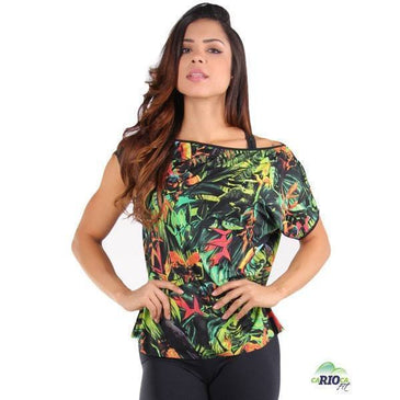 Bata em tecido de poliamida Estampado com toque macio e sedoso. Marca: Carioca FitComposição: 100% Poliamida 