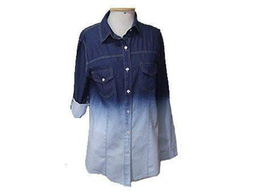 CAMISA CASUAL TIPO JEANS MANGA LONGA   Estampa e Cor ÚNICA     Escolher o Tamanho conforme medidas:   Tamanho P Altura 71 cm x... 