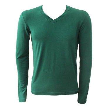 Camiseta confeccionada em viscose e elastano, para garantir a qualidade da peça. Lisa, manga curta, gola V dupla, acabamento em costura no tom e diversas... 