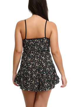 Camisola confeccionada em liganete estampada.Acabamento em renda e laços de cetim.Tecido muito confortavel e fresquinho.   