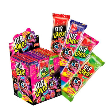 Ótimo para Sexo Oral e Incrível para Beijos! Tiras 5 unidades.Bala Efervescente Dip Loko Nano, deliciosa sensação de explosões em sua boca, proporcionando momentos inesquecíveis a você... 