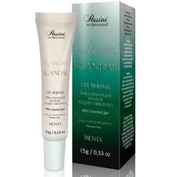 Scandal - MentaCom extraordinária formulação e um delicioso sabor menta o gel beijável SCANDAL auxilia para que sua relação seja eletrizante e um tanto 
