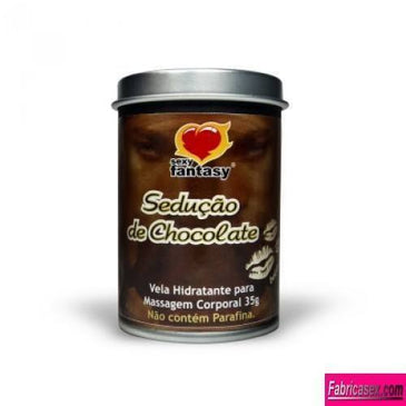 Vela Corporal Hidratante Beijável - Sedução de Chocolate 35g  Vela sensual para massagem afrodisíaca passar sobre a pele para hidratação derrame o óleo derretido sobre a pele... 