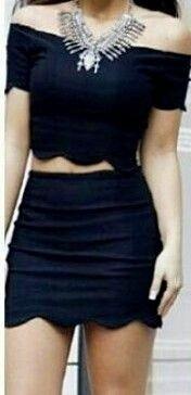 Conjunto Cropped Saia Nuvem Lindo Conjunto no Tecido Bengaline, com Ziper invisivel para fechamento da Saia. Tamanho Único P (Veste do 36 ao 38) M... 