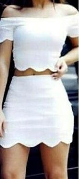 Conjunto Cropped Saia Nuvem Lindo Conjunto no Tecido Bengaline, com Ziper invisivel para fechamento da Saia. Tamanho Único P (Veste do 36 ao 38) M... 