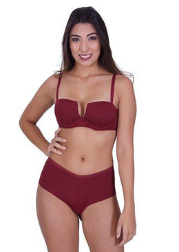 Conjunto de microfibra, soutien com decote profundo bojo com bolha nos tamanhos P e M para proporcionar um decote mais volumoso e bojo sem bolha nos tamanhos G e GG proporcionando conforto para os... 