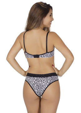 CONJUNTO DE MICROFIBRA ROMANTIC ESTAMPADA. CALÇA COM ELÁSTICO RENDADO NA CINTURA. COMPOSIÇÃO 90% POLIÉSTER 10%ELASTANO 