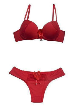 conjunto Lingerie com bojo confeccionado em microfibra tecido macio super confortável. O soutien tem as alças fixas com regulagem para melhores ajustes no corpo e... 