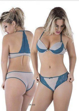 Conjunto Lingerie Nadador San MarinoConfeccionado com microfibra Poá Sutiã um Luxo com Detalhes nas alças Calcinha comportada para quem gosta de sentir elegante e confortavel Sentir-se... 