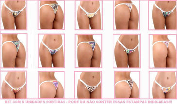 Kit Calcinhas Linda Menina - Manu Um kit composto por seis calcinhas lindas estampada. As calcinhas de modelagem básicas confortáveis e indicadas para todos os tipos... 
