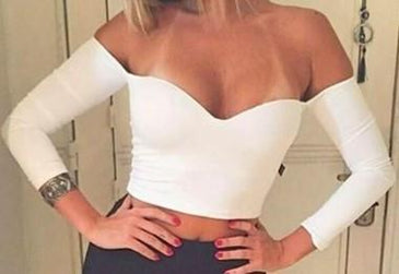 Lindo cropped ciganinha manga 3/4 com bojo. Tecido suplexTamanho Único Veste do 36 ao 40 