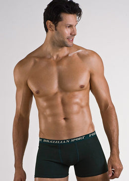 Cueca Adulto Box de Cotton sem Estampa 8029 Detalhes do Produto Cueca adulto box de cotton liso, sem estampa, com elástico de 35mm no cós... 