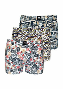 CUECA BOXER ADULTO MICROFIBRA ESTAMPADA, 92% POLIAMIDA 08% ELASTANO, FORRO 100% ALGODÃO.A ESTAMPA MODERNA POSSUI UM ESTILO SOFISTICADO ESPECIAL, COM UM CORTE QUE SE AJUSTA... 