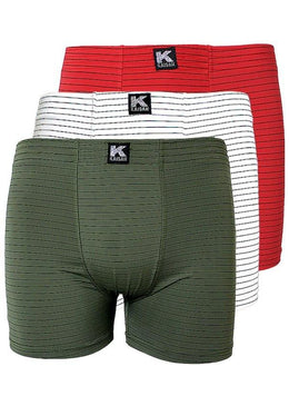 Cueca estilo boxer 4 agulhas, com estampa risca de giz horizontal. Corte anatômico e tecido confortável, que garante ajuste perfeito ao corpo. Essa cueca é... 