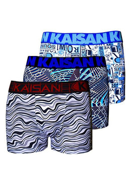 Descrição: Kit de cueca boxer microfibra, esse kit é composto por 4 cuecas confortáveis e modernas.Possuem elástico exposto, lindas estampas e modelagem perfeita. A melhor escolha... 