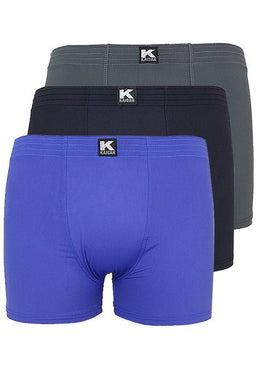Kit com 3 cuecas boxer, confeccionada em microfibra que se ajusta perfeitamente ao corpo.Possui elasticidade de alta resistência, proporciona conforto com um toque macio.Composição:92% Poliamida... 