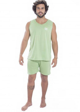 Pijama de malha masculino regata. 