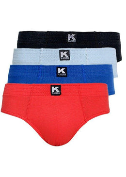 Kit com 4 Cuecas - Slip Algodão                                     ... 