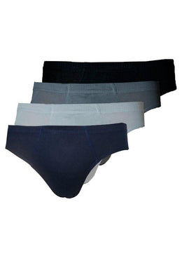 KIT COM 4 CUECAS SLIP 100% ALGODÃO. CORES:CINZA, AZUL MARINHO, VERMELHA, MARROM100% ALGODÃO.                            ... 