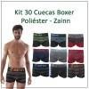 Cueca Boxer Poliéster - Zainn Kit Contem - 10 Cuecas Tam-M , 10 Cuecas Tam-G e 10 Cuecas Tam: GG Nosso Kit de Cueca Boxer... 