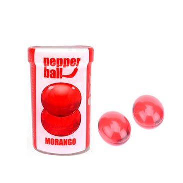 BOLINHA EXPLOSIVA - MORANGO COMESTÍVEL Bolinhas com consistência gelatinosa que derretem em contato com a pele. Produzem uma deliciosa sensação de aquecimento. Perfeitas para fazer... 