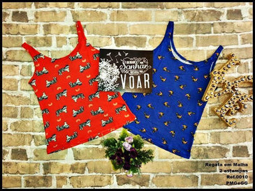 Regata Estampada viscolycra 96% viscose, 4% elastano 