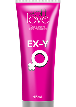Ex-Y Soft Love é um excitante feminino que proporciona uma deliciosa sensação em contato com a pele. EX-Y Excitante Feminino Bisnaga 15ml - Softlove Kit... 