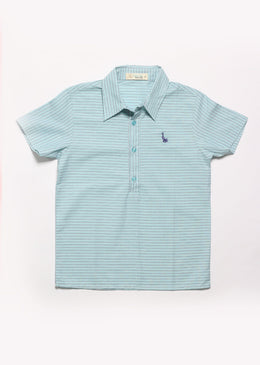 Camisa polo com fecho em botões frontais. Estampa listradaComposição: 100% Algodão Modelo super confortável, SKU: CMDKM38 TABELA DE EQUIVALÊNCIA TAMANHO EQUIVALE A: P 0 a 3 meses M... 