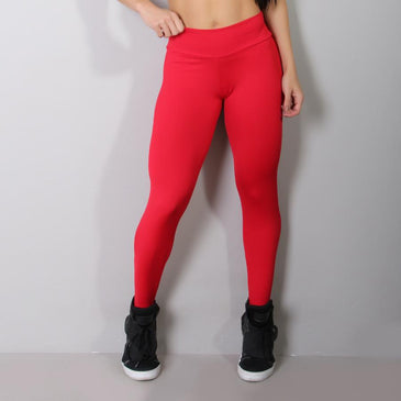 Calça Legging Fitness para academia confeccionada em suplex de poliester na cor preta com cós de tamanho médio. Liberdade em seus movimentos com qualidade e... 