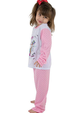 O pijama longo infantil em malha é um conjunto super confortável, que proporcionará excelentes noites de sonos para as pequenas.As famosas bolinhas, não podem faltar... 