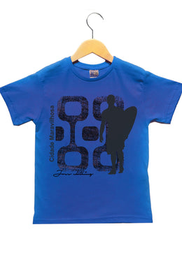 Camiseta JOSS Estampada, Escrita Cidade Maravilhosa. - Tipo de Produto: Camiseta - Modelagem: Reta- Manga: Curta - Estampas: Digital- Gola: Redonda - Composição: 100 % Algodão - Tipo de Tecido:... 