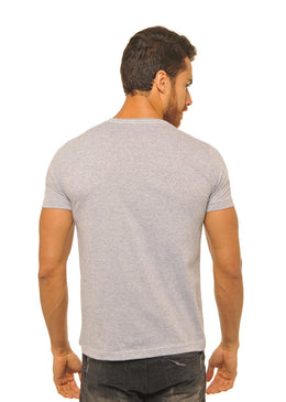 Camiseta Cinza Mescla Estampada Masculina Joss - Caveira Coroa, caimento reto e solto.- INFORMAÇÕES:   - Cor: CINZA-MESCLA - Composição: 100 % Algodão Lavagem: lavar a... 