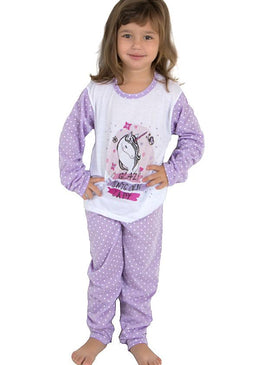 O pijama longo infantil em malha é um conjunto super confortável, que proporcionará excelentes noites de sonos para as pequenas.As famosas bolinhas, não podem faltar... 