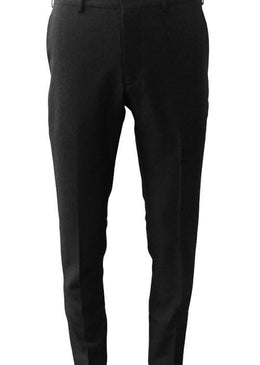  Calça masculina preta confeccionada em Oxford, lisa , com passantes no cós para melhor ajuste, fechamento por cochete e zíper no entremeio, bolsos faca na... 
