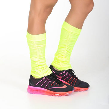 Polaina para academia fabricada com tela dry fit em poliamida na cor amarelo neon.Marca: Carioca Fit Composição: 94% Poliamida e 6% Elastano  