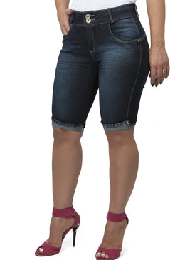 Bermuda Ciclista Big Feminina, 78,5% Algodão 20% Poliéster e 1,5% ElastanoRef: 2157 