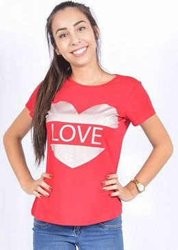 Baby Look estampada feita em viscolycra 