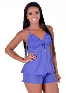 Baby Doll Lilypink Kyra confeccionado em romântic, parte superior de renda forrado com malha, alças reguláveis . Laço de cetim no entremeio frontal. Peça leve e... 