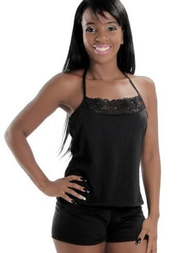 Baby Doll Mari confeccionado em jersey  liso, tecido macio, leve , secagem rápida e bom caimento.Blusa com detalhe em renda elástica , modelagem reta e... 