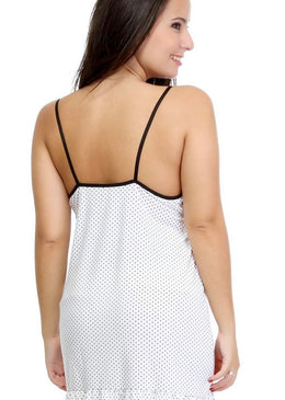 Camisola Estampada Com renda no bojo. 