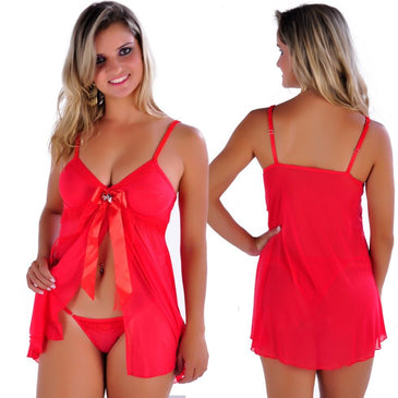 Camisola VerãoÉ uma linda camisola super feminina, feita toda com transparência e a delicadeza do tule e com lindo laço entremeio de cetim com um... 
