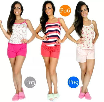 >Tecido: Malha, Super Confortável para dormir e ficar em casa.> Easy-Care: não é necessário passar e não cria bolinhas. > Durável e não desbota nem desfia.  