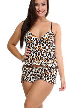 Short doll em liganet Estampada 