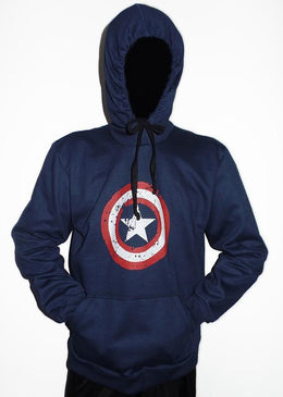 Blusa Moletom CAPITÃO AMÉRICACom bolso canguru e Capuz, Tem modelagem reta, mangas longas e estampa feita em produto de melhor qualidade que existe hoje no mercado, estampa... 