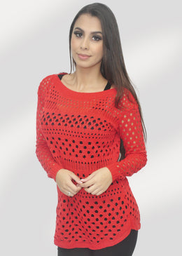 Blusa Tricô Fio Lorex Super Fashion  Composição 100% Poliester 
